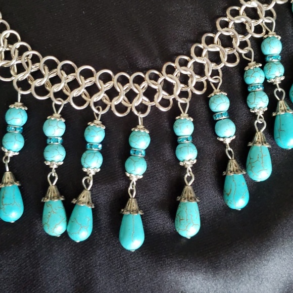 NWT Turquoise adjustable necklace - Picture 2 of 2